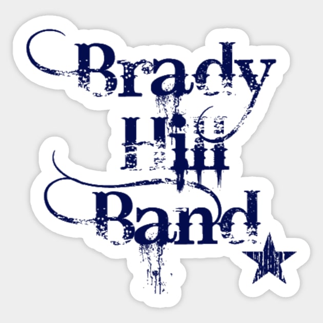 Brady Hill Band Navy Logo 1 Sticker by Brady Hill Band Shop